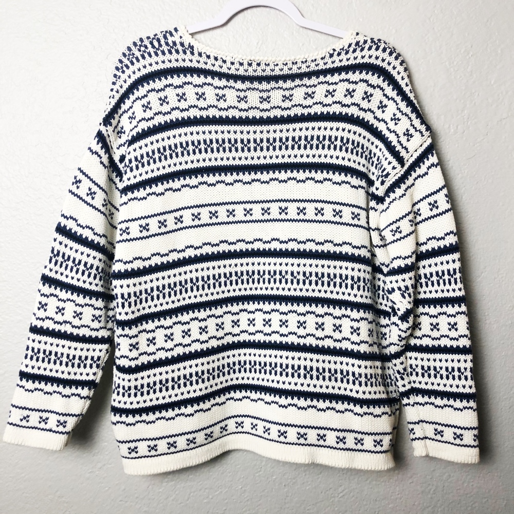 J Crew Mens Nordic Knit Sweater Size M